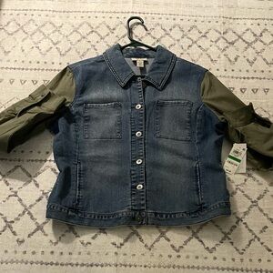 Denim and Olive Women’s Jacket